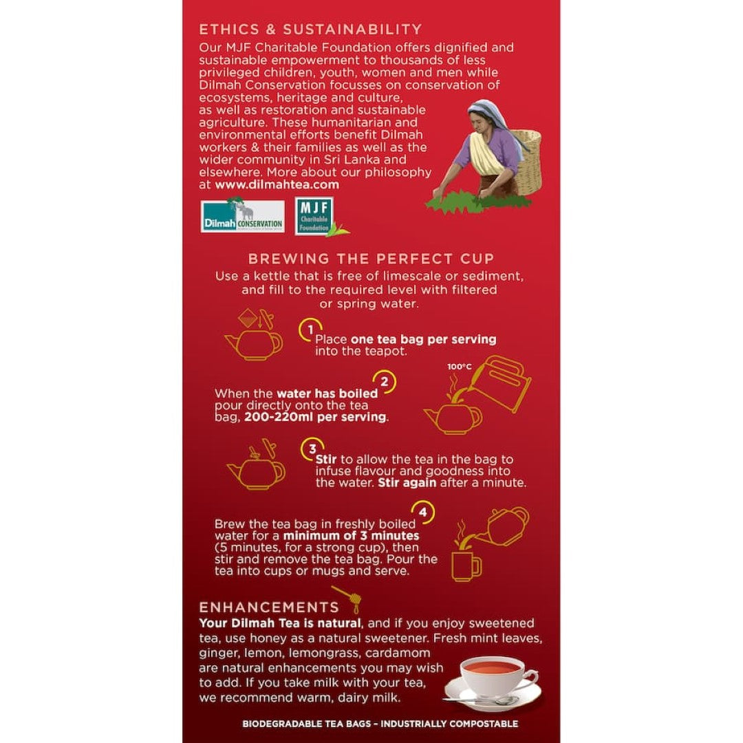 Dilmah Tea English Breakfast Tagless