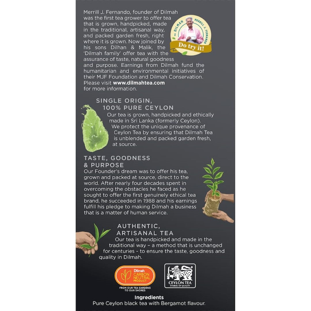 Dilmah Tea Earl Grey Tagless