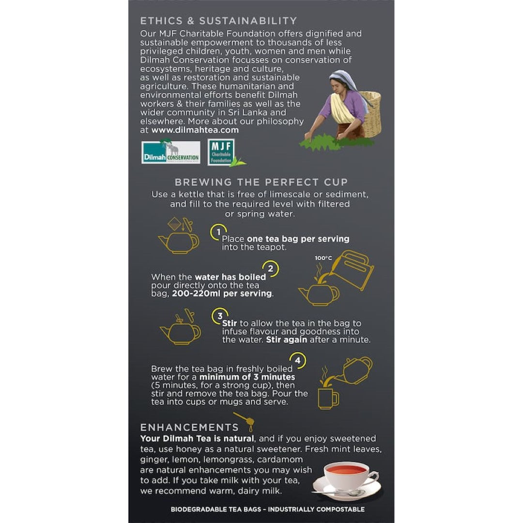 Dilmah Tea Earl Grey Tagless
