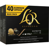 L'or Coffee Capsules Ristretto Intensity 11 40pack