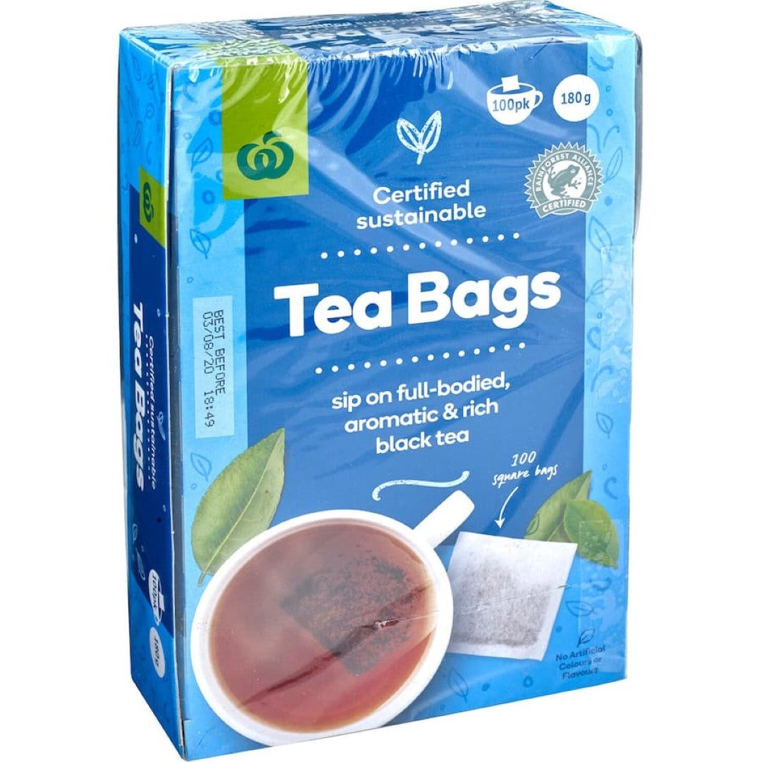 Woolworths Tea Black Bags 100pack
