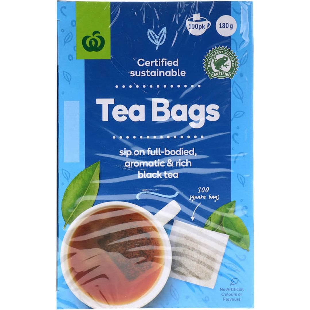 Woolworths Tea Black Bags 100pack