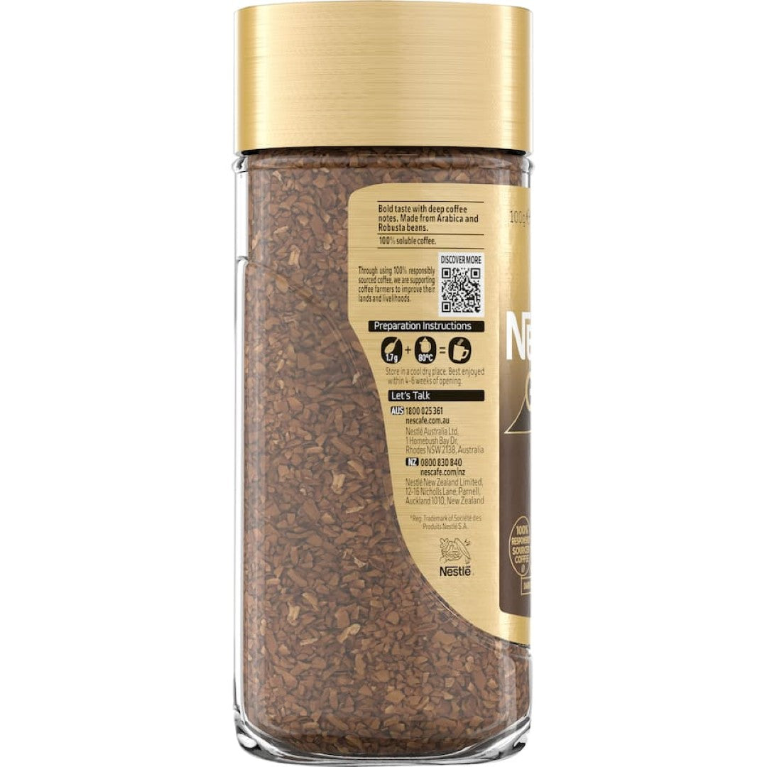 Nescafé Gold Intense Instant Coffee  Jar 100g