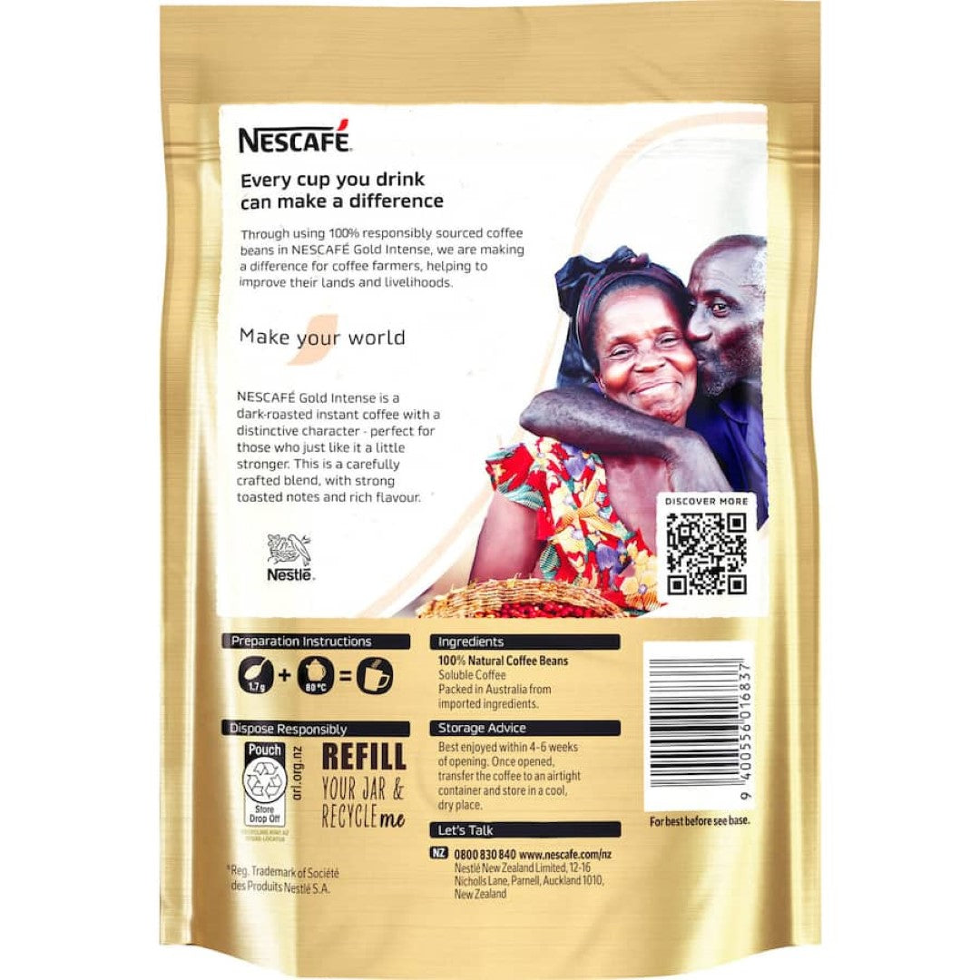 Nescafé Gold Intense Instant Coffee  Refill 90g