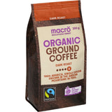 Macro Organic Fair Trade Ground Coffee Dark Roast 200g
