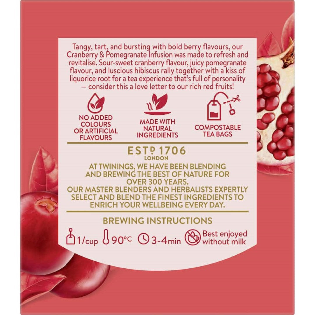 Twinings Fruit Tea Cranberry & Pomegranate