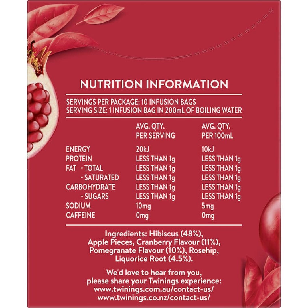 Twinings Fruit Tea Cranberry & Pomegranate