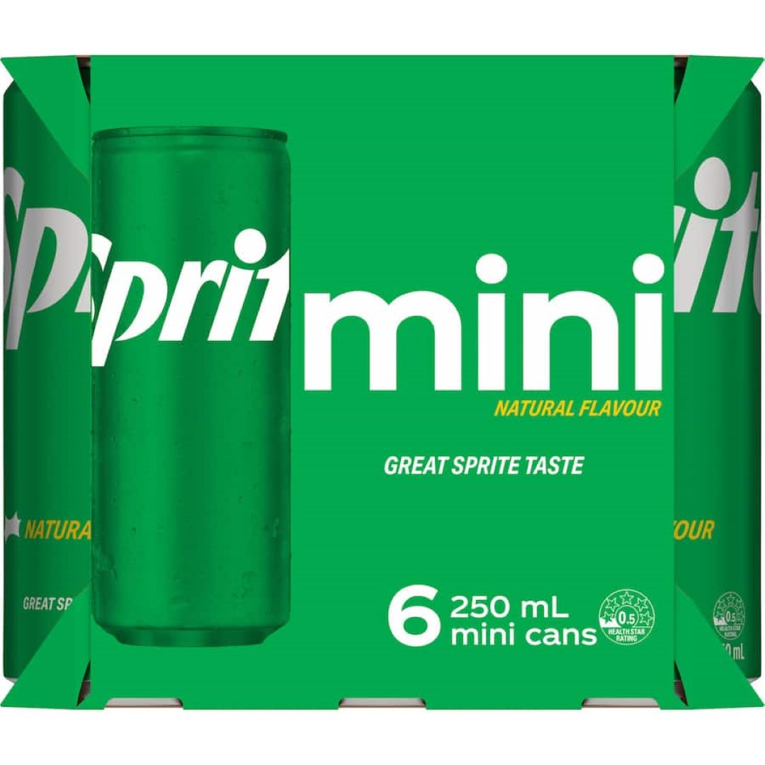 Sprite Lemonade Lemon Lime 250ml cans 6pack