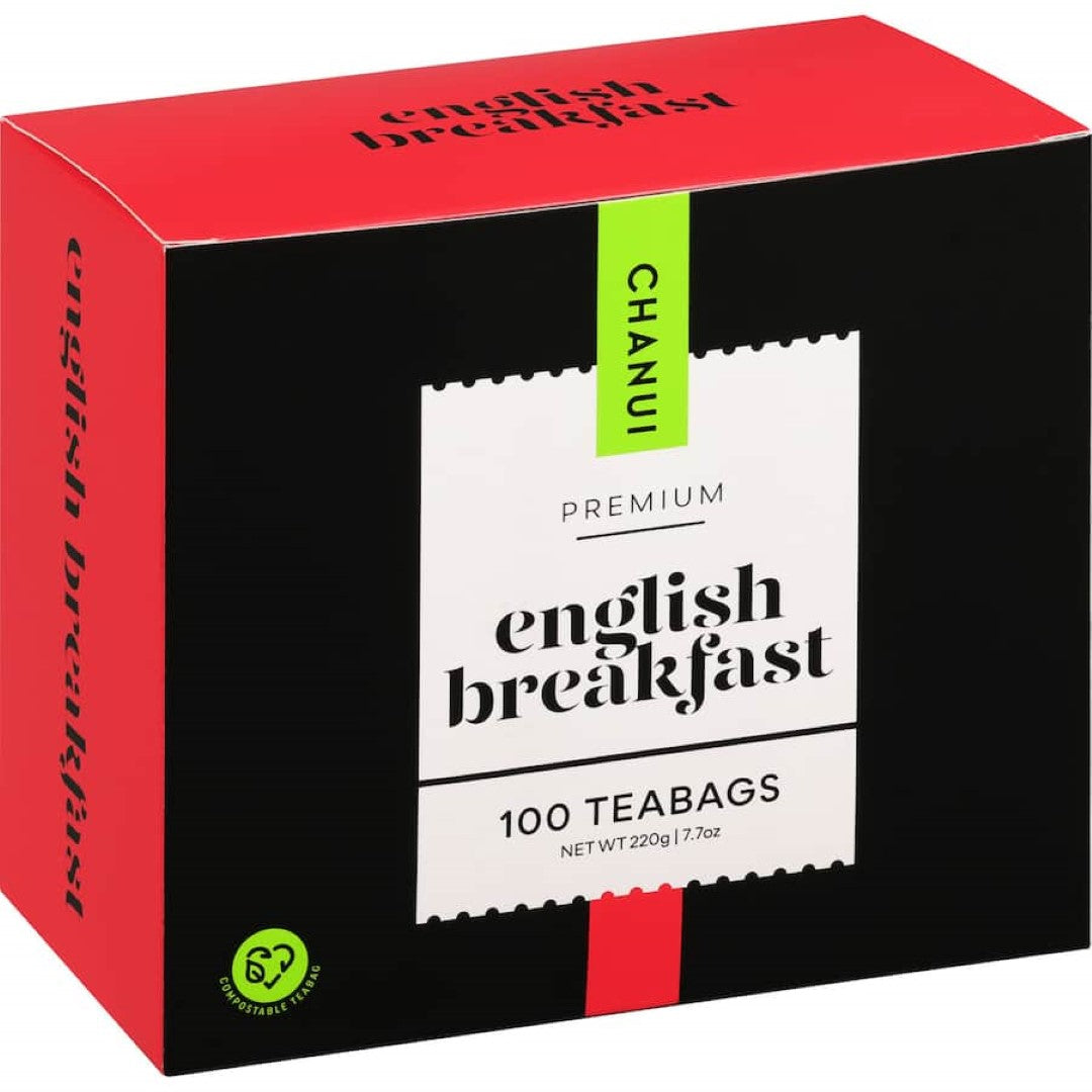 Chanui English Breakfast Tea Bags Biodegradable Bags 100pack