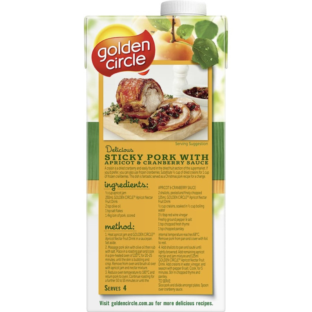 Golden Circle Fruit Drink Apricot Nectar Carton 1L