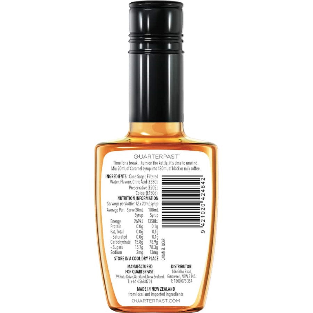 Quarterpast Coffee Syrup Caramel 250mL