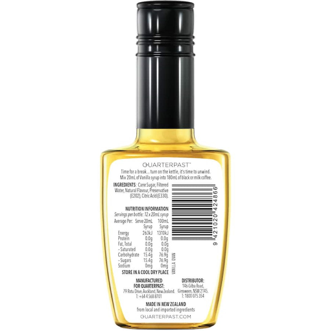 Quarterpast Coffee Syrup Vanilla