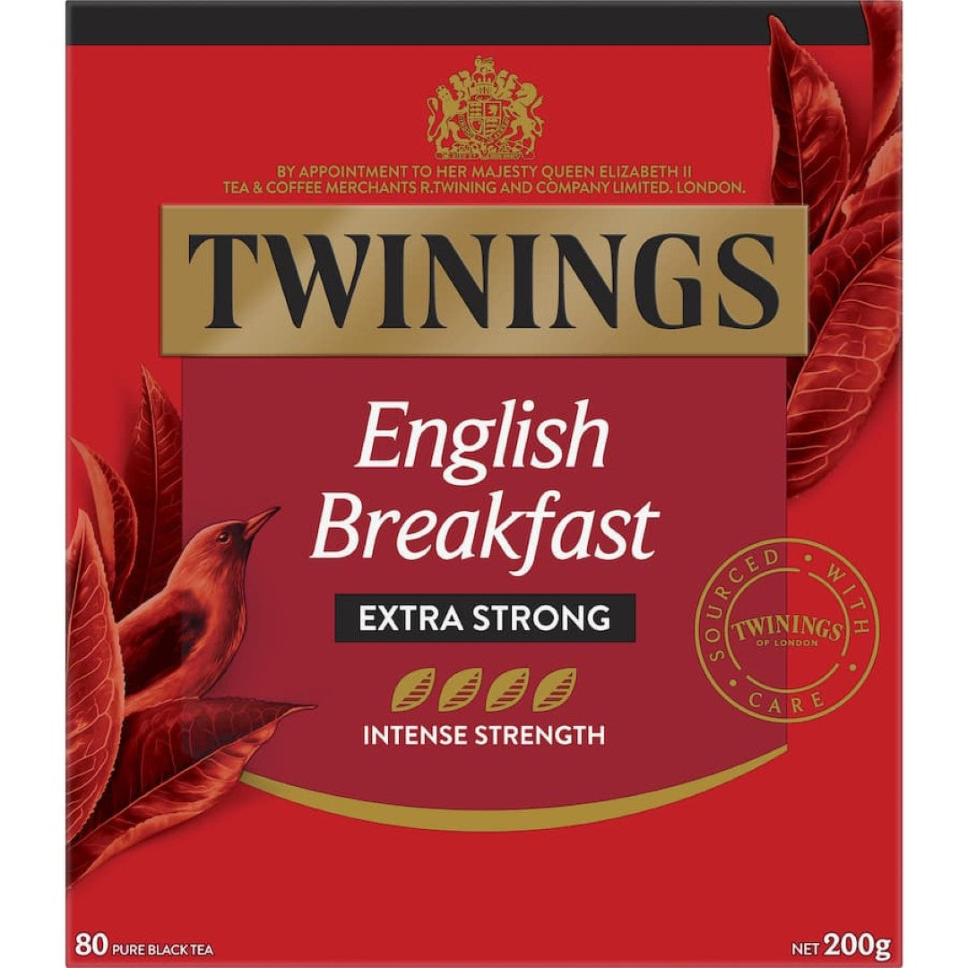 Twinings Tea English Breakfast Extra Strong Bags 80pack