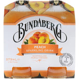 Bundaberg Soft Drink Sparkling Peach 375ml bottles 4pack