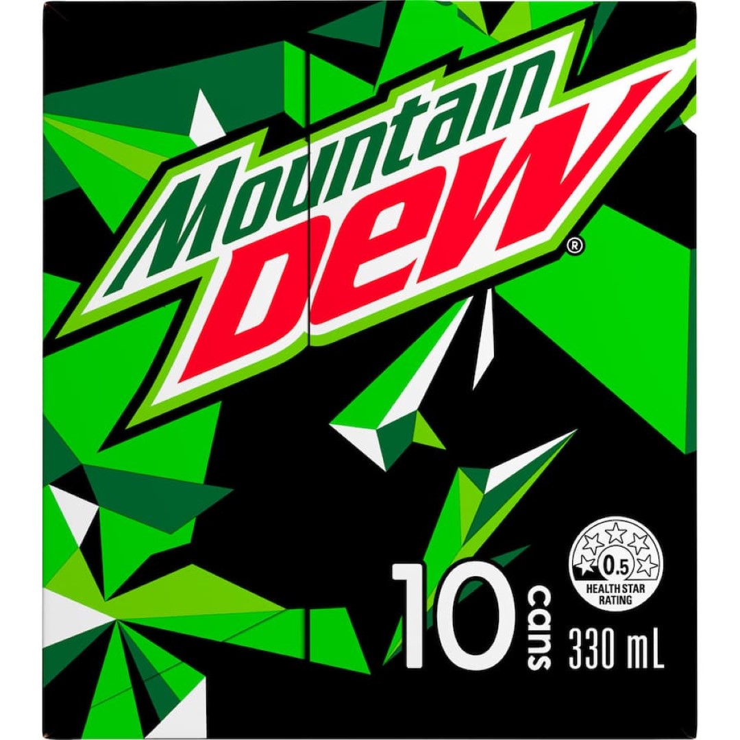 Mountain Dew Soft Drinks  10pack