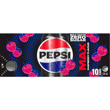 Pepsi Max Soft Drink Raspberry 10pack