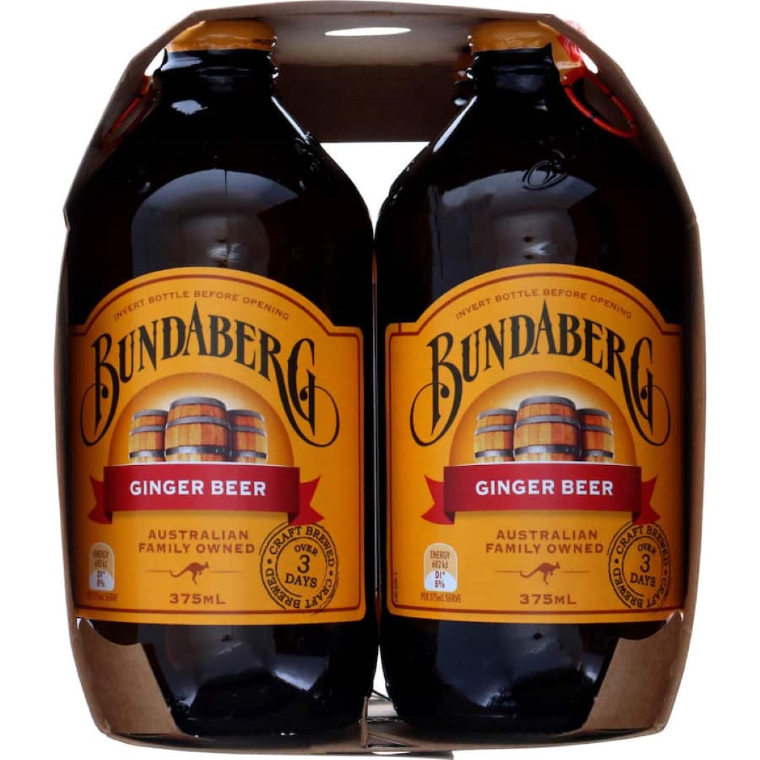 Bundaberg Ginger Beer  Bottle 4x375mL