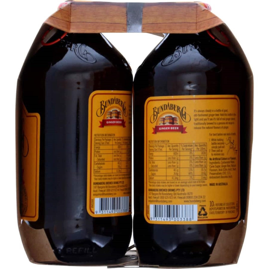 Bundaberg Ginger Beer  Bottle 4x375mL