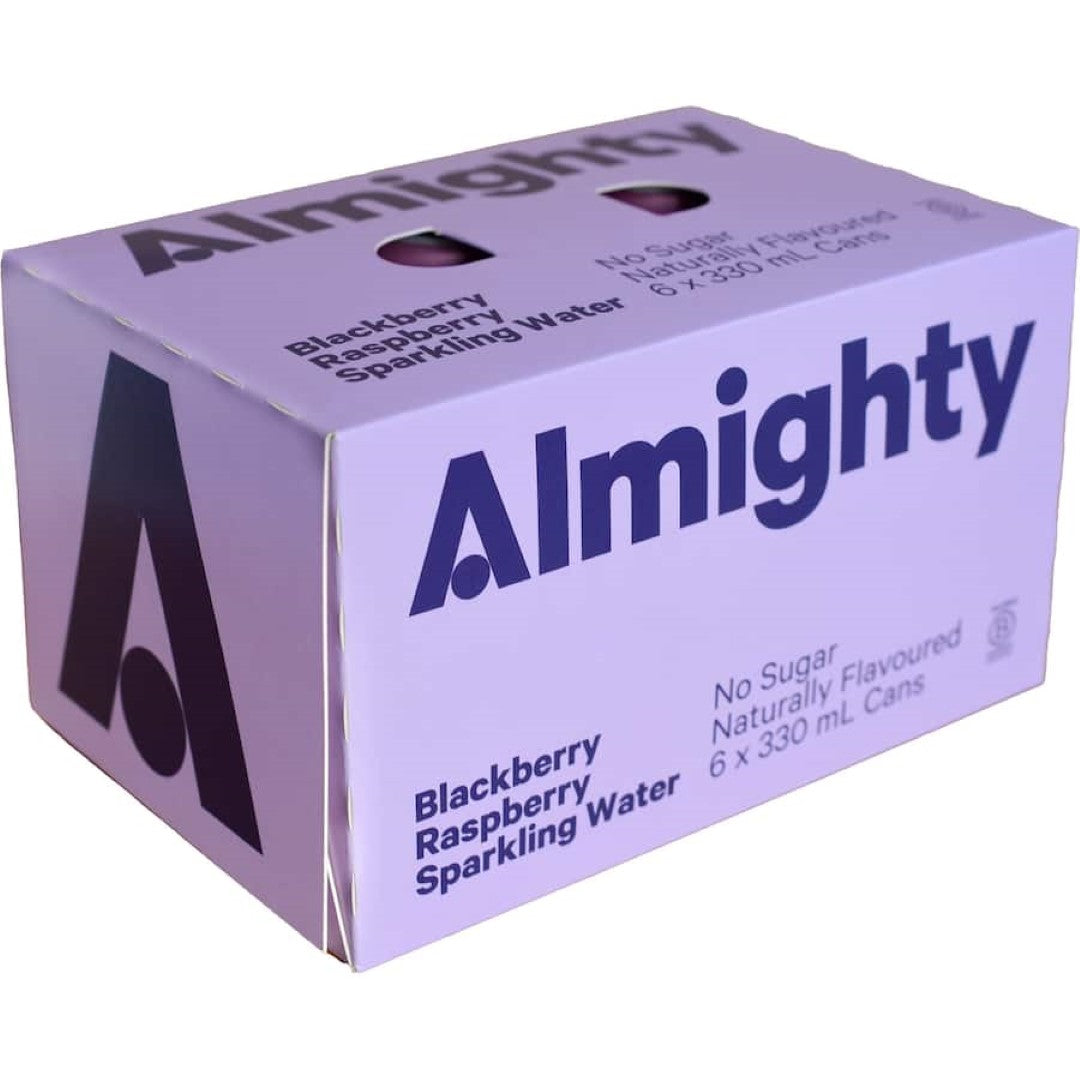 Almighty Sparkling Water Blackberry 330ml cans 6pack