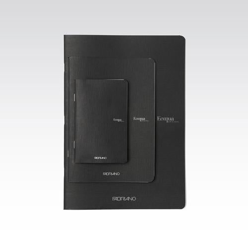 Fabriano Ecoqua Original Stapled - 90gsm Graph 5mm A5 Black 40 Sheets