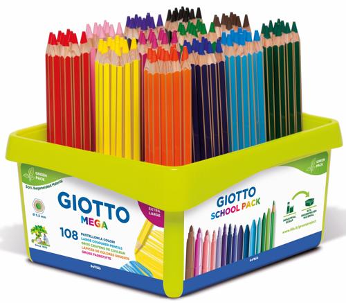 Giotto Mega Pencils Class Pack 108 - Pack 108