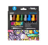 Kent Urban Acrylic Paint Marker Sets Medium - Neutral Pack 8