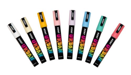 Kent Urban Acrylic Paint Marker Sets Medium - Metallic Pack 8
