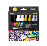 Kent Urban Acrylic Paint Marker Sets Medium - Icon Pack 8