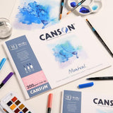 Canson Montval Watercolour Blocks - 300gsm 30x40cm 12sht Cold Pressed