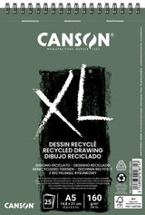 Canson XL Dessin Recycle Pads - A5 160gsm 20sht Spiral