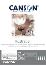 Canson Illustration Extra Smooth Pads - 200gsm A4 12sht