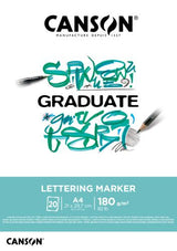 Canson Graduate Lettering Marker Pads - 180gsm A4 20sht