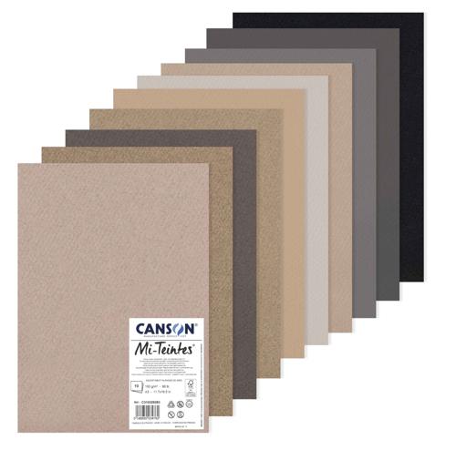 Canson Mi-Teintes Tonal Paper Packs - Pastel Colours A3 20sht