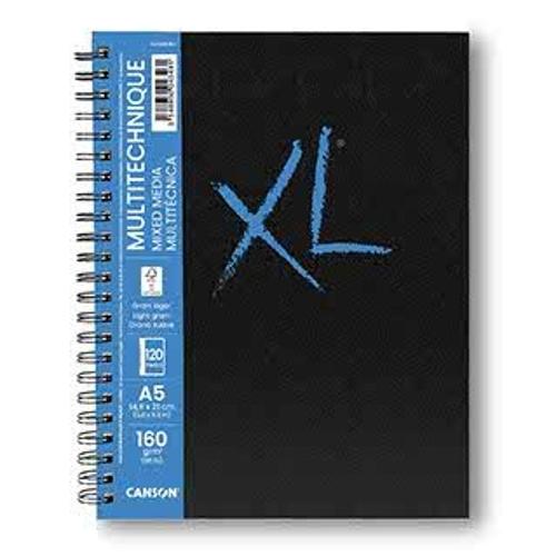 Canson XL Mixed Media Books - A5 160gsm 120sht Spiral