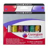 Daler Rowney Georgian Watermixable Oil Colour Sets - Introduction Set 10 X 20ml