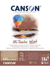 Canson Mi-Teintes Velvet Pads - Cream White 32 X 41cm
