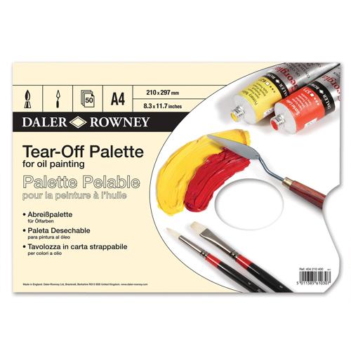 Daler Rowney Tear Off Palettes - A4 50 Sheets