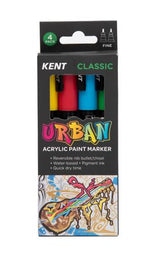 Kent Urban Acrylic Paint Marker Sets Fine - Neutral Pack 8