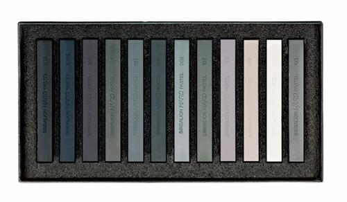 Lyra Square Pastel Tonal Sets - Grey Tones Set 12