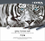 Lyra Pencils And Pastels Grey Tones Set - Grey Tones Set