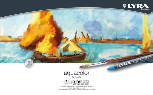 Lyra Aquacolour Water-Soluble Wax Pastel Sets - Set 48