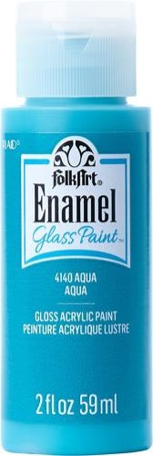 FolkArt Enamel Glass Acrylic Paint 59ml - Violet Rose
