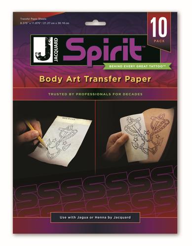 Jacquard Spirit Body Art Transfer Paper - 10 Pack