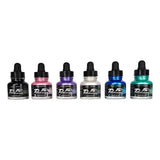 Daler Rowney FW Acrylic Ink Sets - Pearlescent 6 X 29.5ml