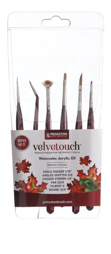 Princeton Velvetouch Mini Brush Set - Set 6