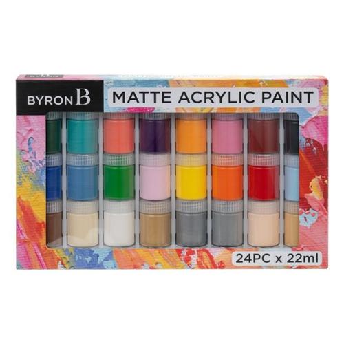Byron MATTE Acrylic Pot Set 24 - Matte Acrylic Set 24