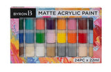 Byron MATTE Acrylic Pot Set 24 - Matte Acrylic Set 24