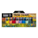 Byron Acrylic 75ml Sets Of 10 - Trend Colours Set 10