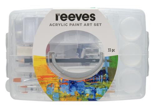 Reeves Acrylic Painting Box - 33 Piece Set