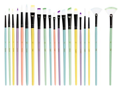 Byron Pastel Paint Brush Sets - Set 20 Piece